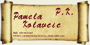 Pamela Kolavčić vizit kartica